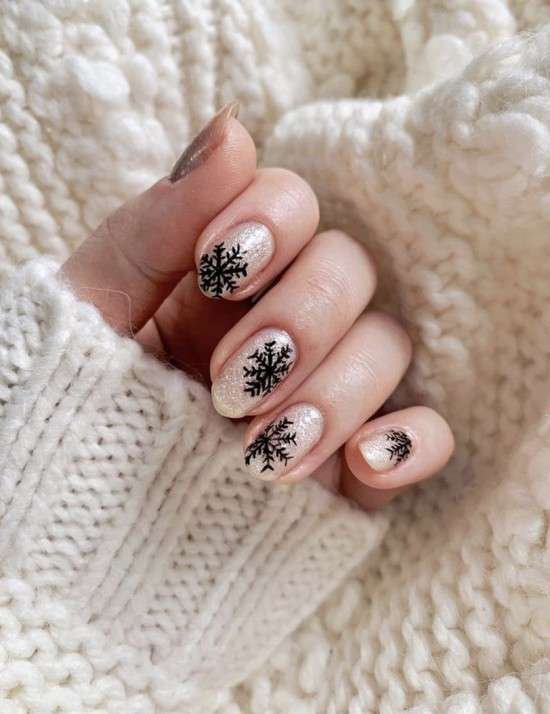 Unhas para Natal.