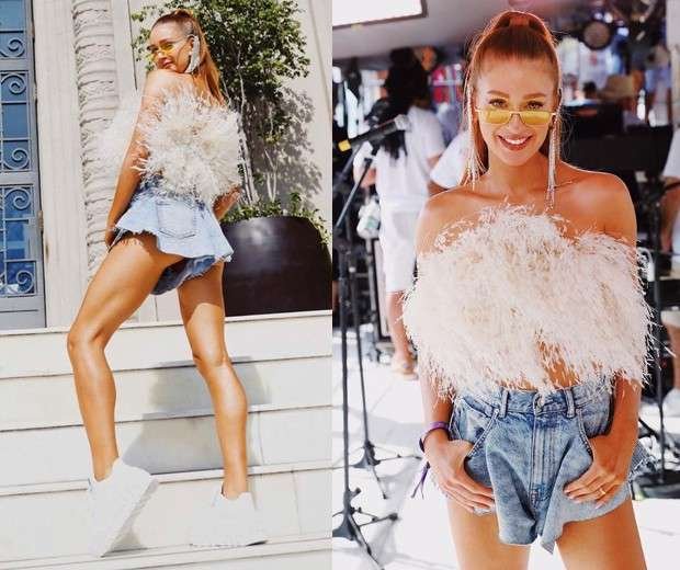 Look de carnaval com short jeans.