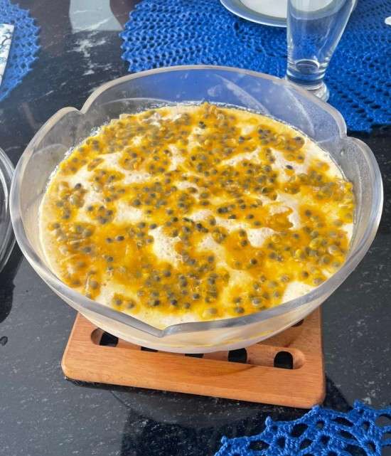 Receita de Mousse de Maracujá cremosa.