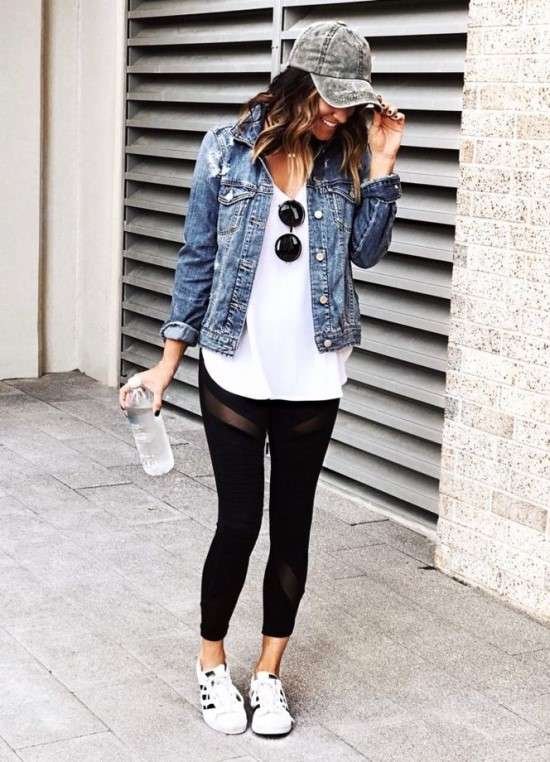 Looks com jaqueta jeans.