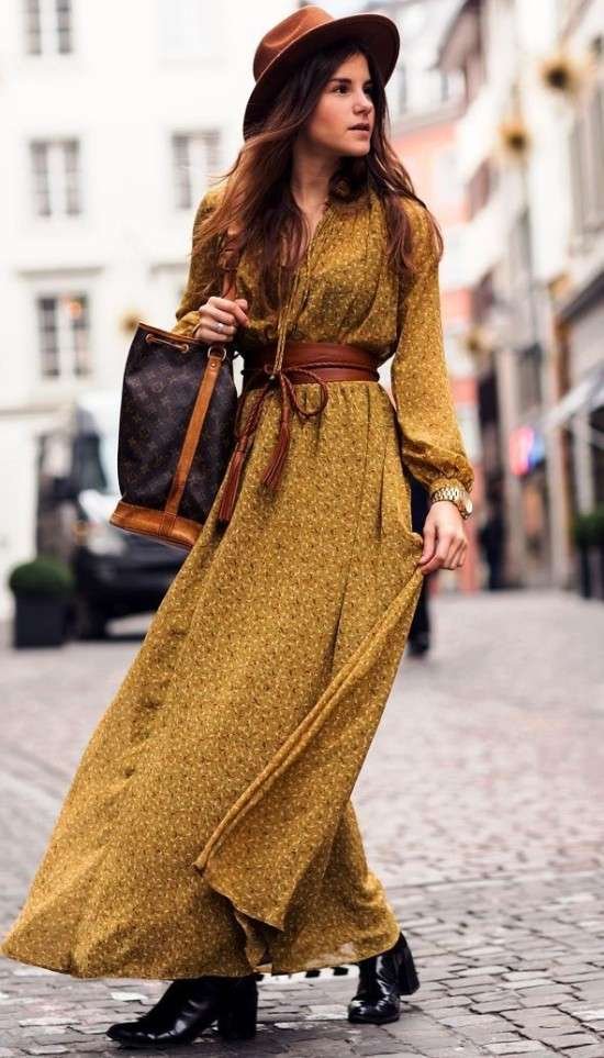 Look inverno feminino boho.