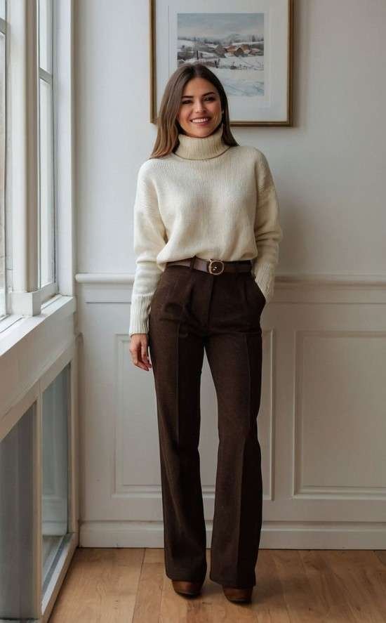 Look inverno feminino corporativo.