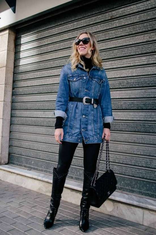 Looks com jaqueta jeans.