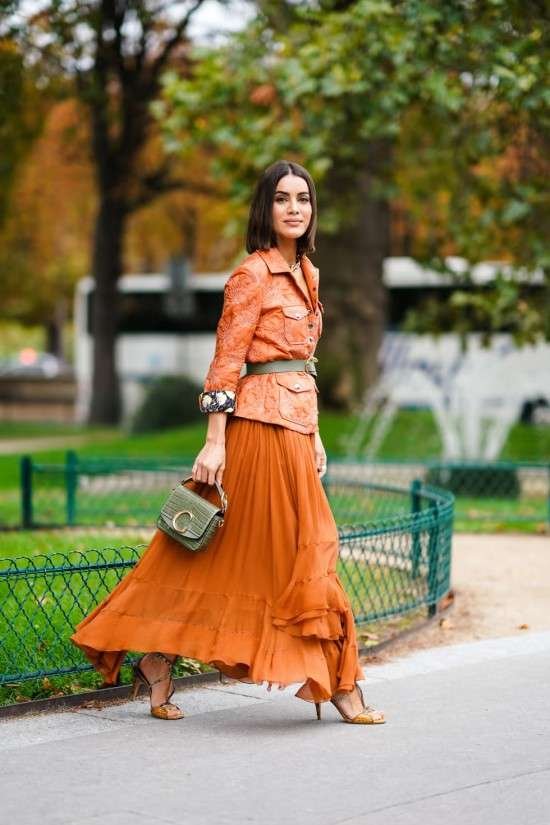 Looks com saia longa.