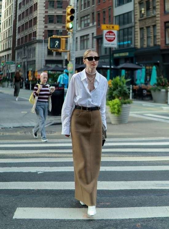 Looks com saia longa.