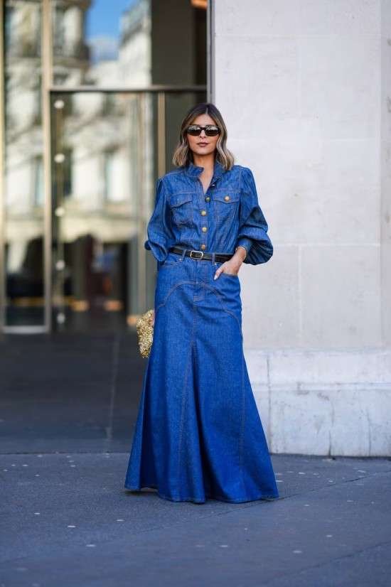 Looks com saia longa.