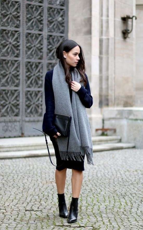 Cachecol para inverno.