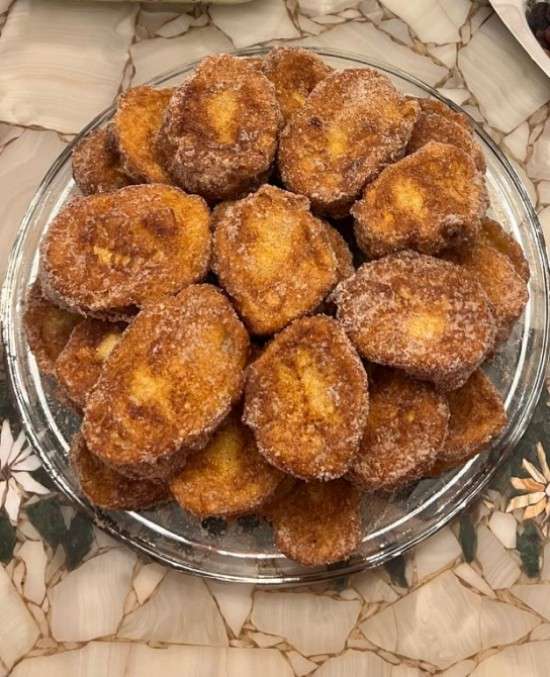 Receita de rabanada.