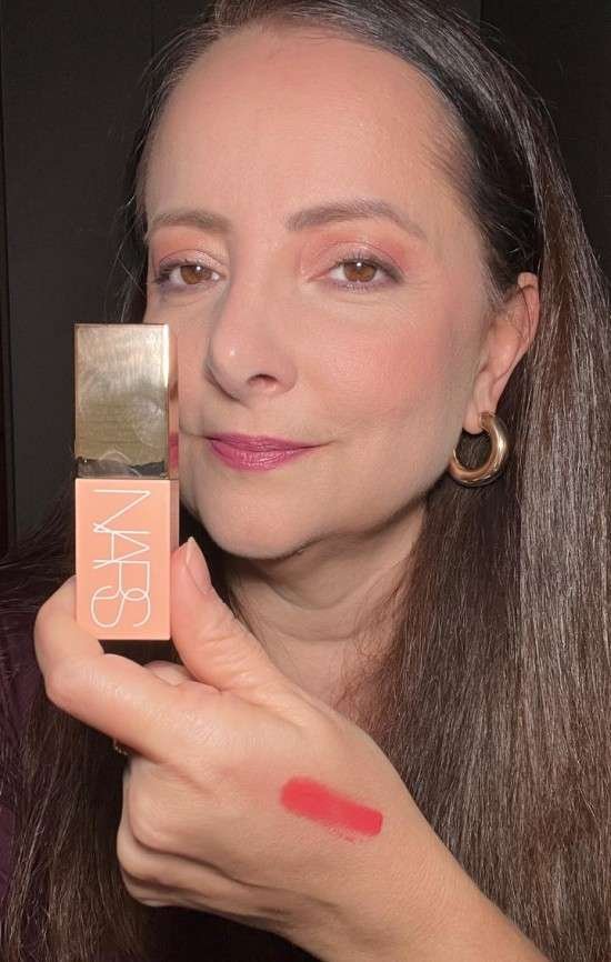 Afterglow Liquid Blush Secret Lover swatch.