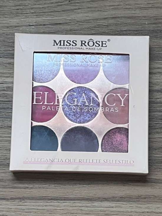 Paleta de sombras Miss Rose resenha.