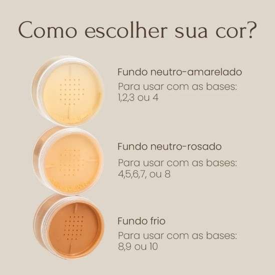 Como escolher a cor do pó nouf.